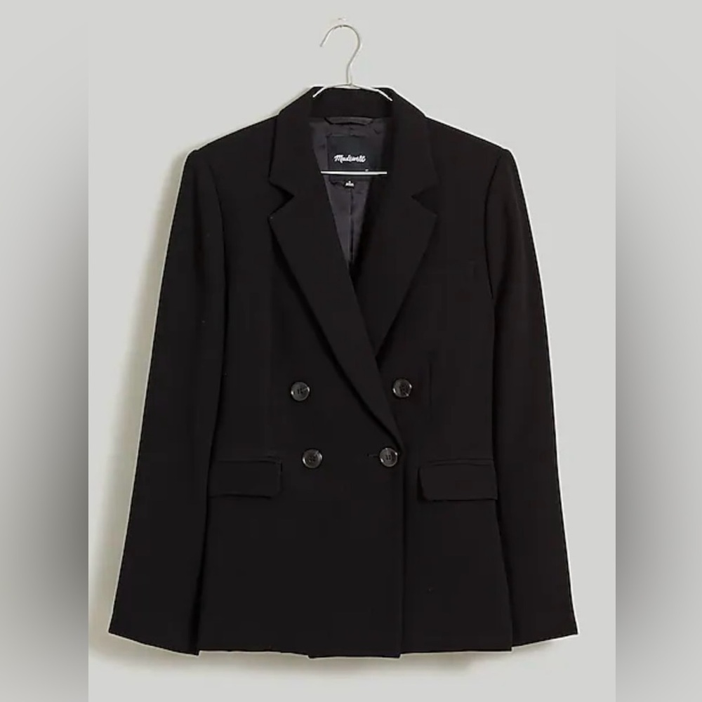 Madewell The Rosedale Crepe Blazer in Black Sz 6 NWT! Sold Out